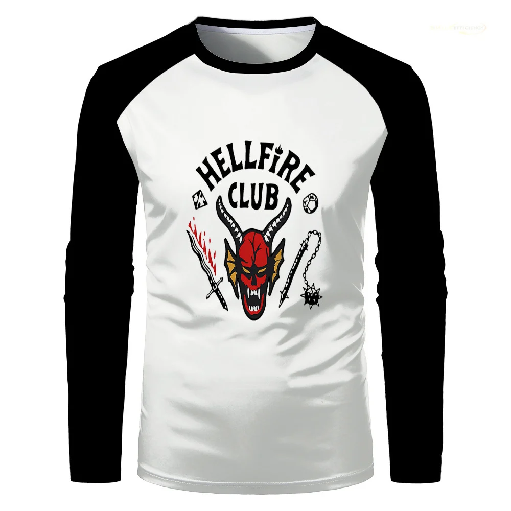 Hellfire Club Stranger Things Season 4 T Shirt Long Sleeve Women Tshirt