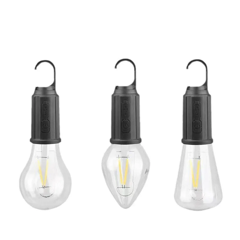 

Camping Light Type-C Rechargeable Retro Atmosphere Light LED Tungsten Tent Light Outdoor Camping Light Camping Outfit