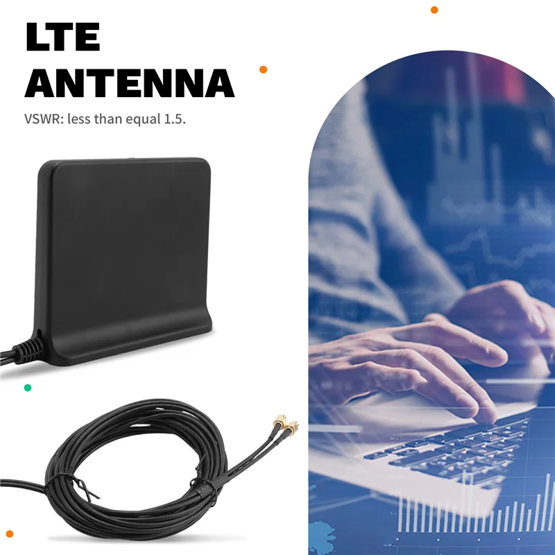 B24B 신호 증폭 5G 4G LTE 3G GSM MIMO 안테나 고이득 12Dbi 600-6000Mhz 외부 무지향성 와이파이 안테나