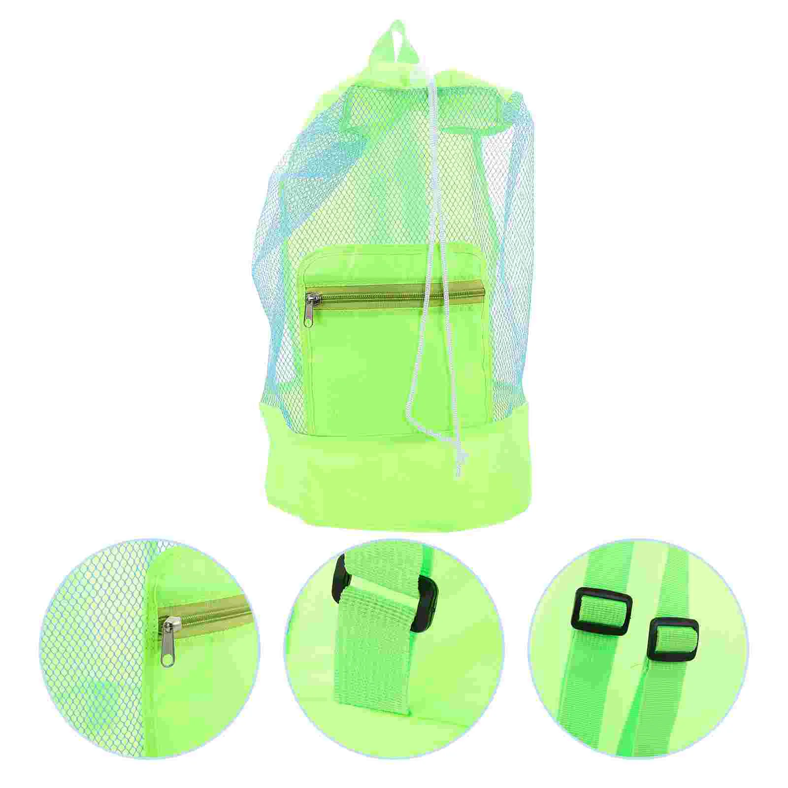 

Beach Bags Children's Toy Storage Mesh Backpack Kids Pouch Swimming Gear for Toys Vacation Essentials Baby