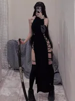 Mini robe verte élégante pour femme, streetwear à manches longues, vêtements d'automne, 2024 3