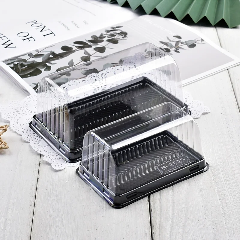 50Pcs Transparent Cake Boxes for Swiss Roll, Sandwich, Hot Dog, Yolk Pastry, DIY Baking... - SKU TCB01746 - UGI Packaging