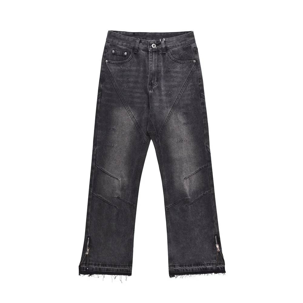 Calça Masculina CalÃ§a Jeans Com Ziper Lateral Comprar Calça