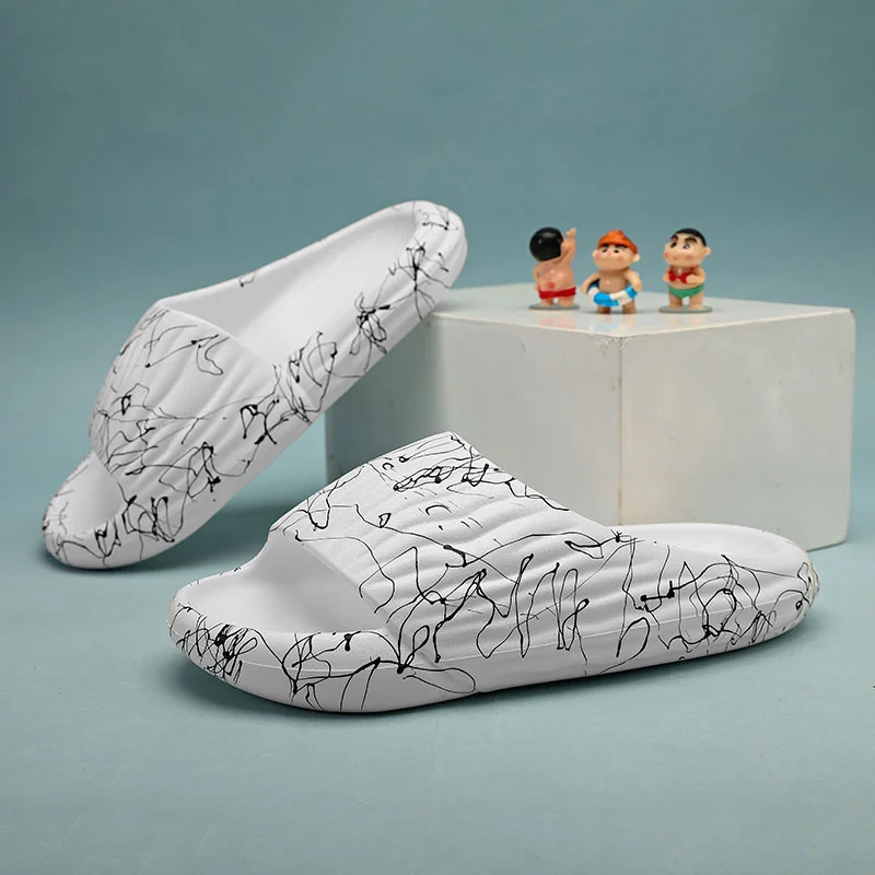 Slip Slippers for Men Non-Slip With Thick Sole Soft Foam Sliders Slip Comfy Slipper for Indoor  Outdoor_voghion.com