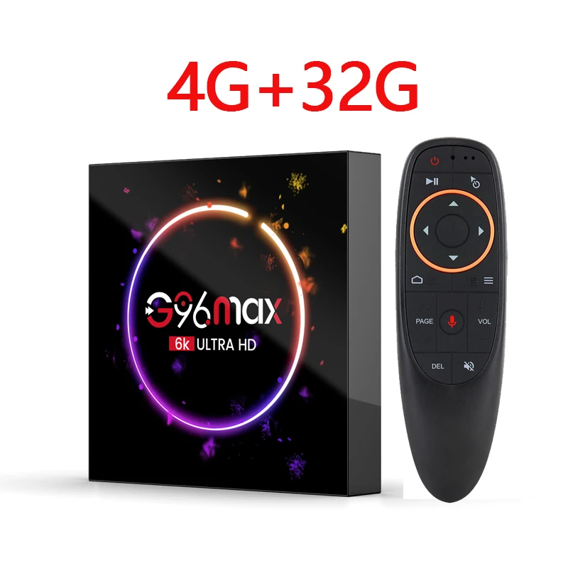 Android 10.0 TV BOX G96max  Allwinner H616 Voice Assistant 3D 6K 1080P Video TV Receiver Wifi 2.4G&5.8G TV Box Set Top Box 