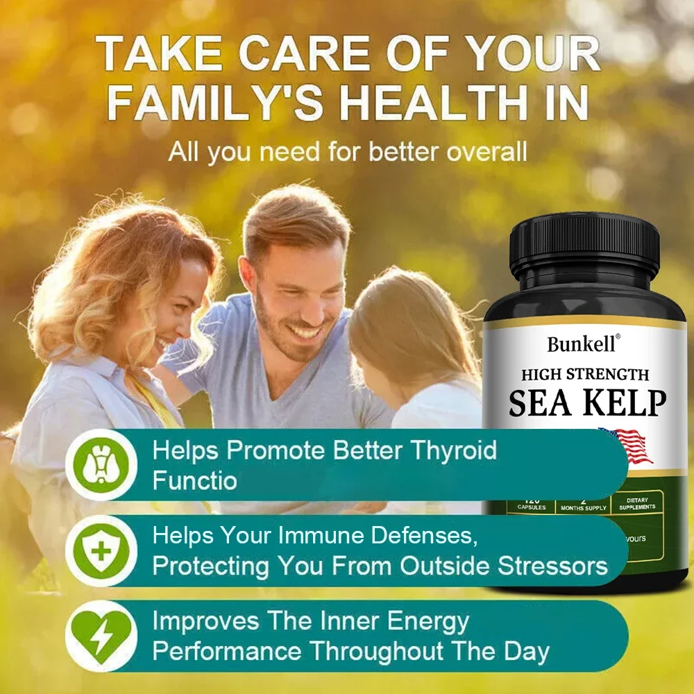 Atlantic Kelp Extract for thyroid support helping with metabolic balance in the body energy support