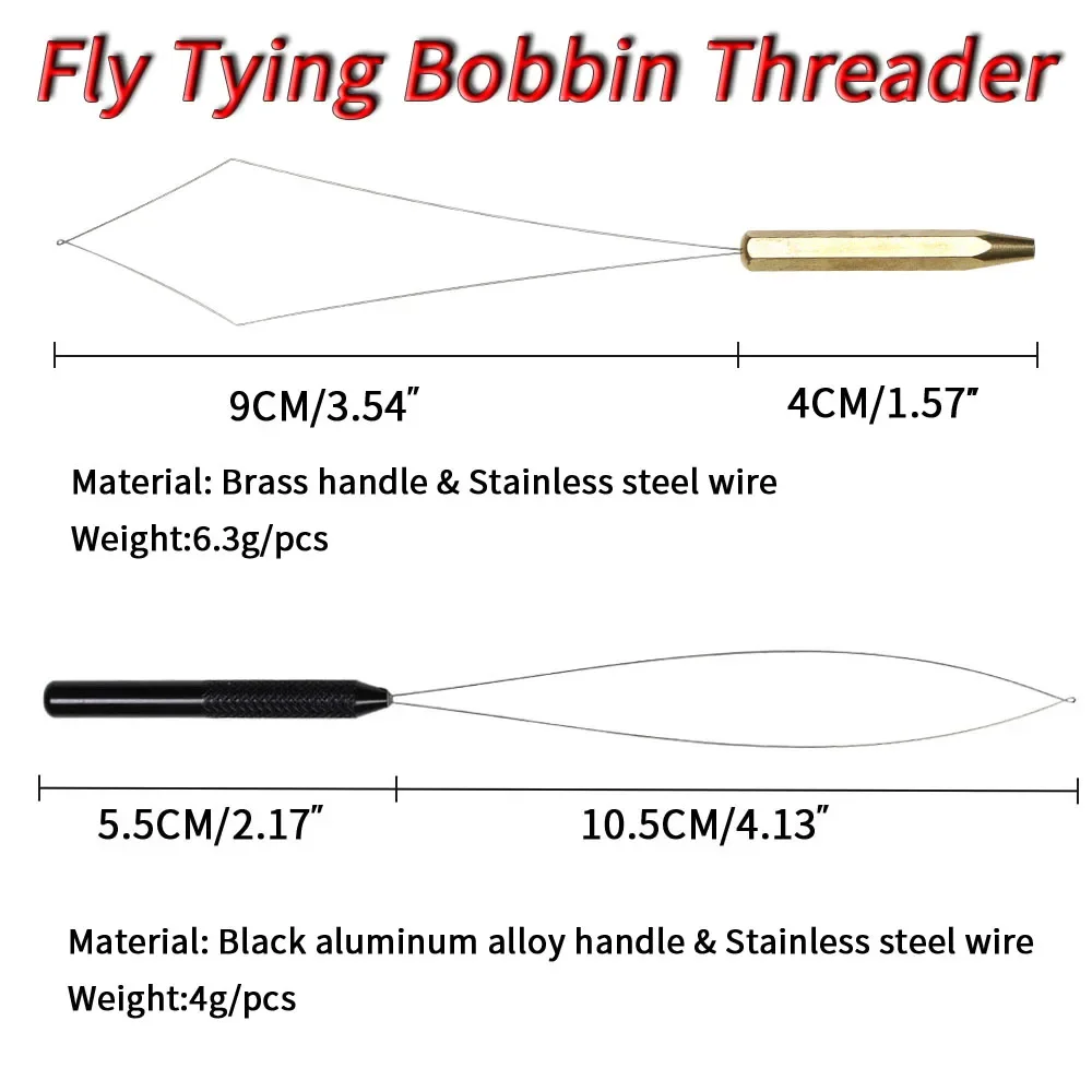 Fishing Fly Tying Whip Finisher Bobbin Holder Bobbin Threader Bodkin Needle Nymph Midge Streamer Fly Tying Tools 1PCS fishing tools,fishing tool,fishing accessories,fishing tackle,fly tying bobbin holder
