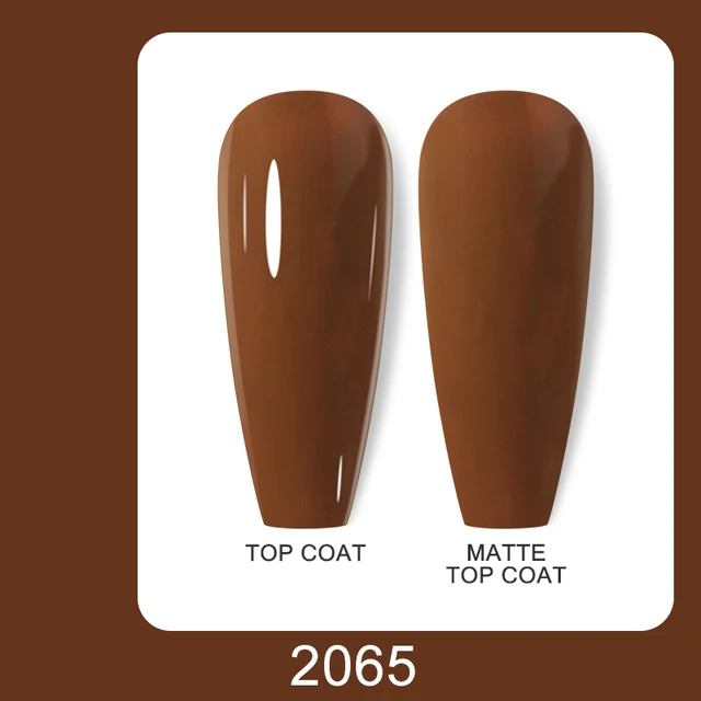 Arte Clavo 15ml Brown Coffee Color UV Gel For Nail Gel Nail Polish Varnish Hybrid Glitter Decoration Base Top Coat Set 2065