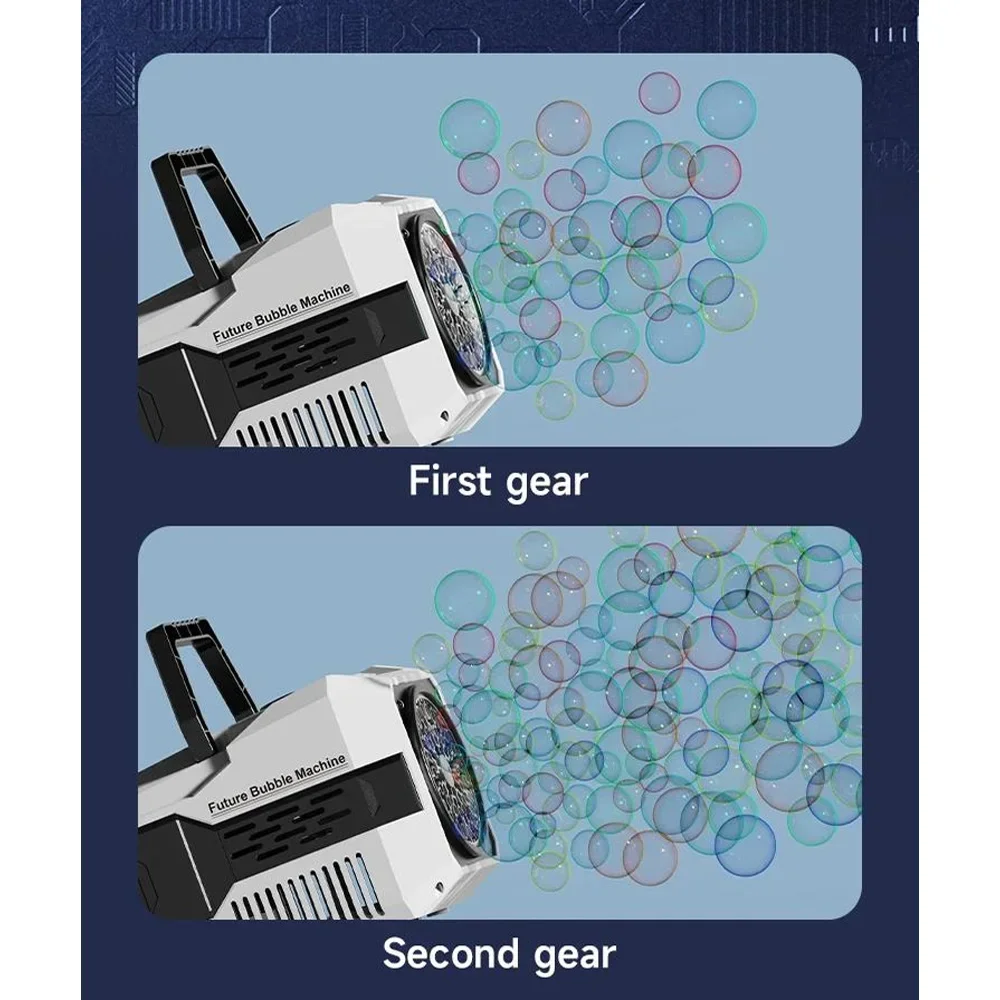 Bubble Machine for Wedding Stage Children Birthday Party Games 40 Hole Soap Bubbles Guns Blower Portable Automatic Outdoor Toys