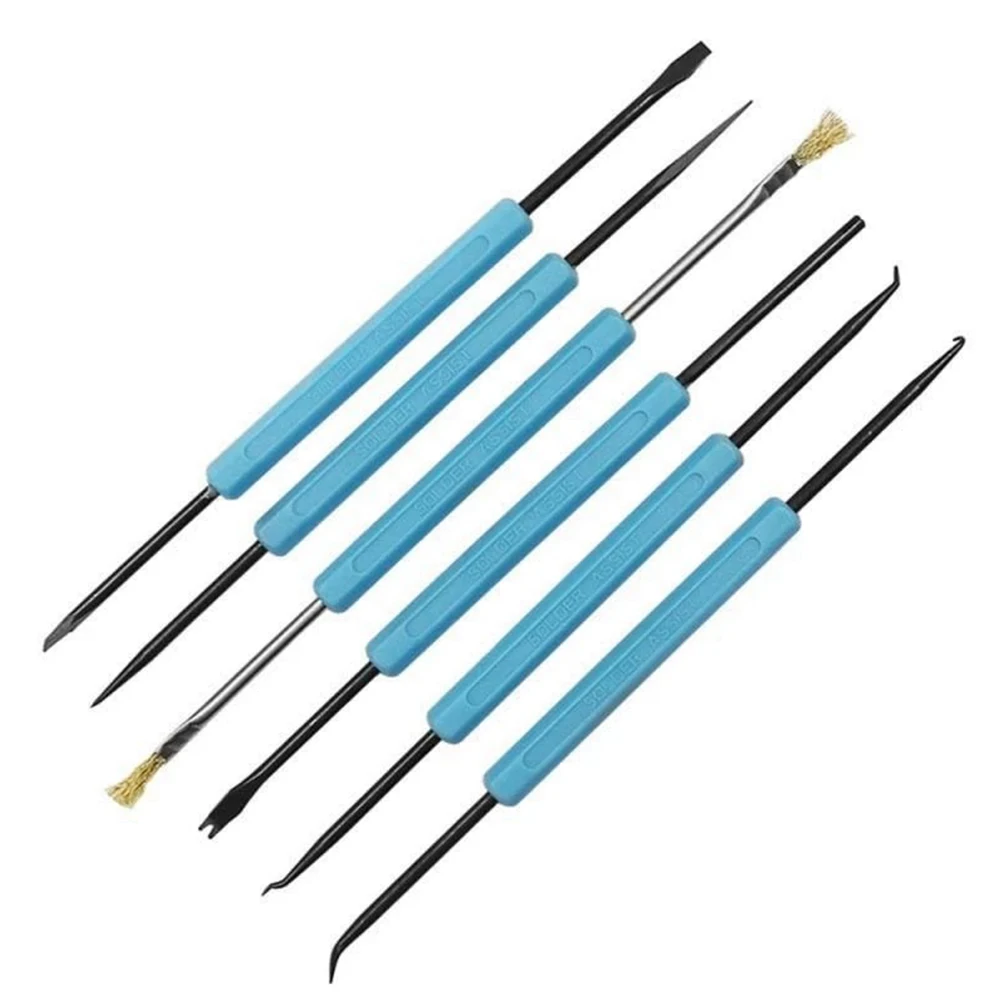 

Carbon Steel Desoldering Aid Tool High Quality 6in1 Solder Assist Repair Tool Components Welding For IC Disassembly