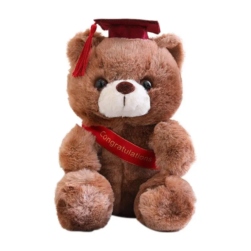 

Stuffed Graduation Bear Doll Stuffed Animal Plush Toy In Graduation Outfit Soft And Cute Graduation Bear Toy Graduation Gifts