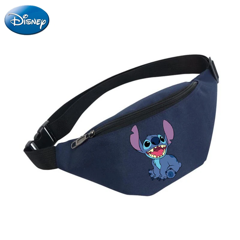 Disney Stitch Waist Bag Girl Fashion Cartoon Fanny Pack Women Man