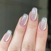 Cat Eye Gel Magnetic Powder Porcelain White Cat Eye Powder DIY Magnetic UV/LED Gel Silica Powder Mirror Crystal Glittering Nails 6