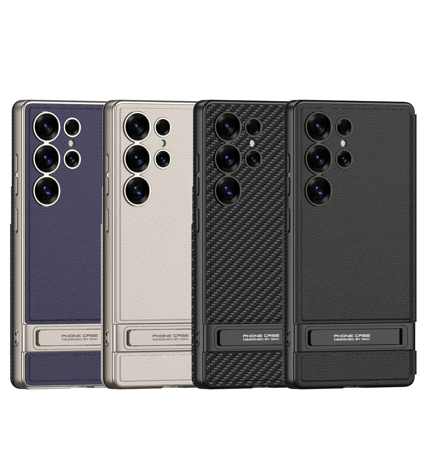 Leather Flip Armor Holder Case For Samsung Galaxy S25 Ultra Shockproof Card Slot