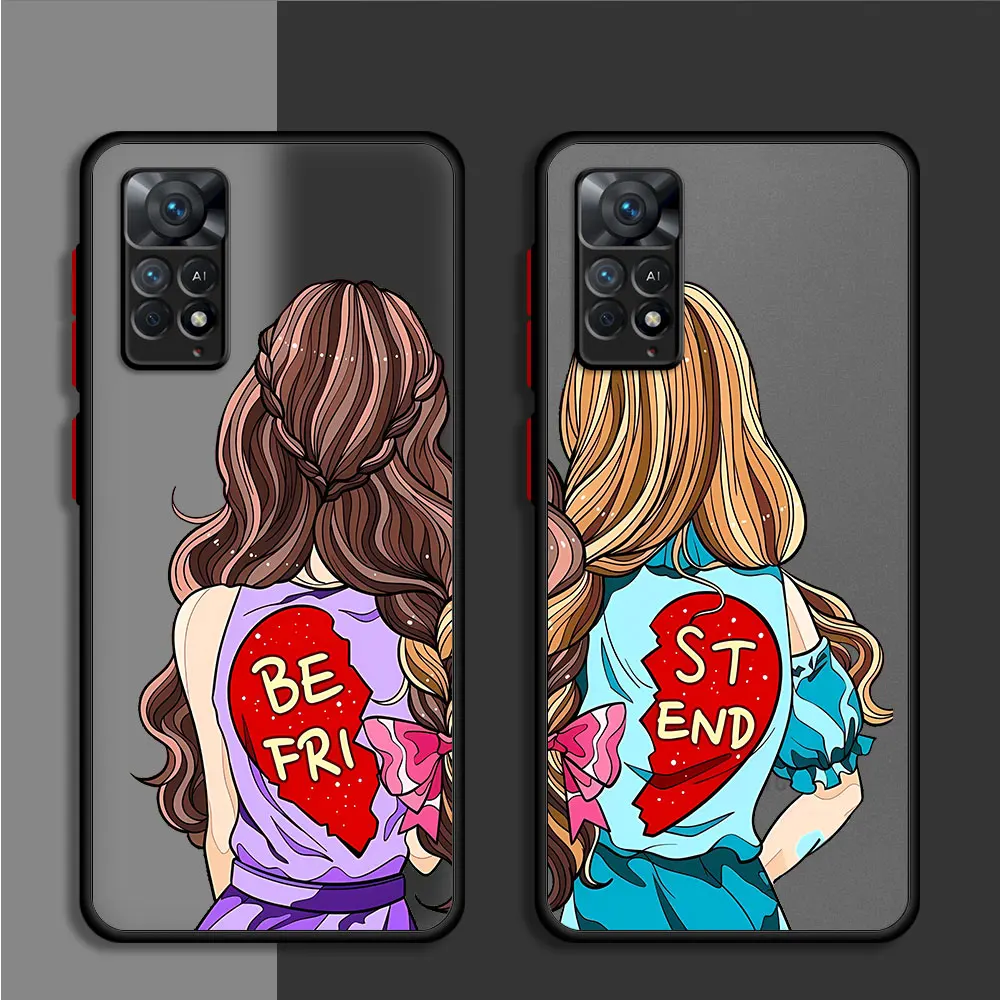 Best Friends Forever Girls Custodia Per Telefono Per Redmi Note 8T 10 Pro 11T 9 11S 12S 11 Pro 8 7 10S 12 13 Pro 9S Cover Morbida In Silicone