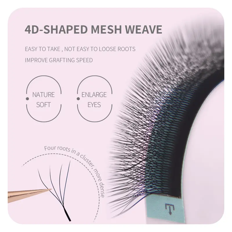 ANNAFRIS Premade Volume Fan YY 3D 4D 5D W-Shaped Lash Automatic Flowering W Lashes Extension Natural Soft Full Dense Mink Lash - Image 5