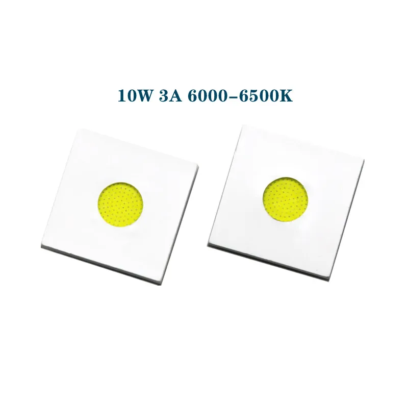 10pcs 레이저 라이트 비드 LED 칩 5050 플립 칩 10w SMD 다이오드 손전등용 고출력 화이트 6000-9000K 1300lm AlN 기판