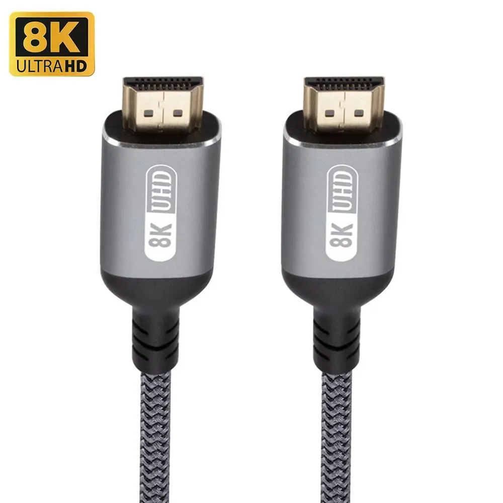 Highwings 48Gbps 8K HDMI Cable 3.3FT/1M 2-Pack, High Speed HDMI Braided  Nylon 2.1 Cord-4K120 144Hz 8K60Hz RTX 3090 eARC HDR10 4:4:4 HDCP 2.2&2.3  QMS