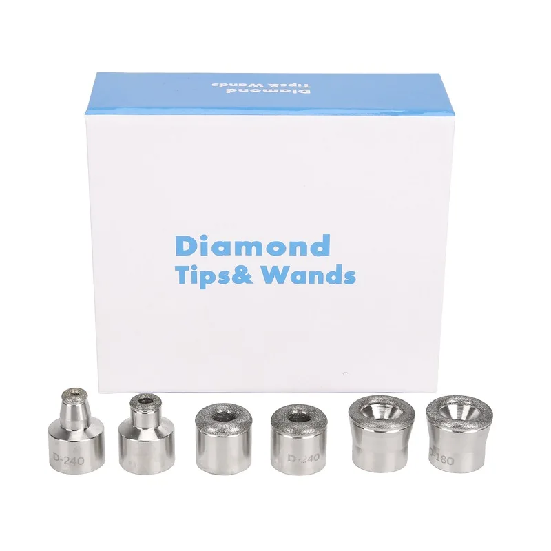 Professional Diamond Microdermabrasion Tips Replacement Kit Dermabrasion Tips Exfoliation Heads