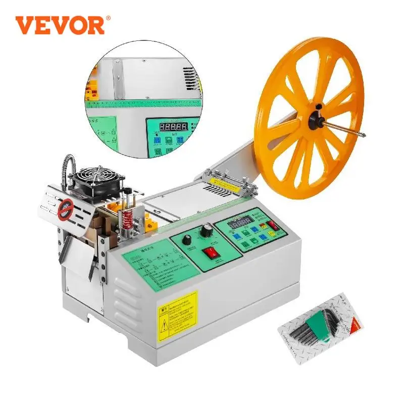 INTSUPERMAI Automatic Hot and Cold Tape Cutting Machine Textile Ribbon  Cutter Hot/Cold Tape Cutter Automatic Hot and Cold Tape Cutter 110V