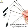 2PCS HO Scale Model Traffic Lights/Operating Pole Mount Overhead Traffic Lights with Controller/Train Railway/Railroad Layout 3