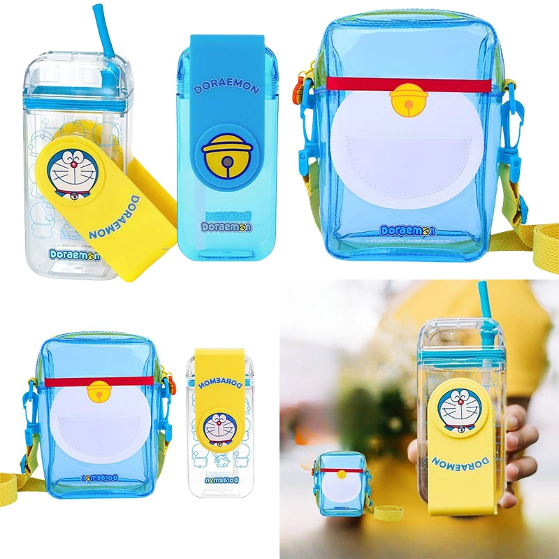 Doraemon Kids Insulated Water Cup – Cute Anime Portable Straw Bottle