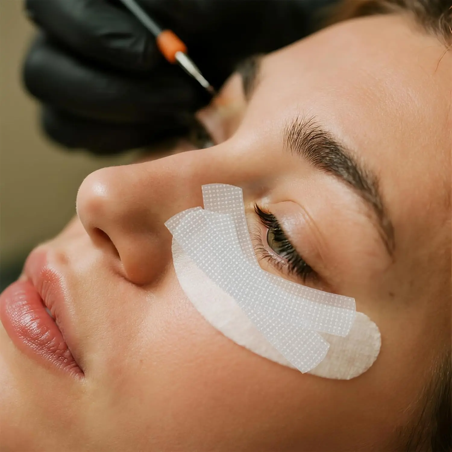 Hypoallergenic Lash Tape for Eyelash Extensions & Lash Lift - Breathable Micropore Fabric Makeup Supplies