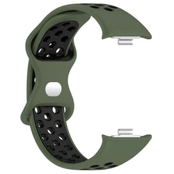 Sports Silicone Replacement Band for Mi Band 9 Pro - Premium Wristband Bracelet (Army green black)