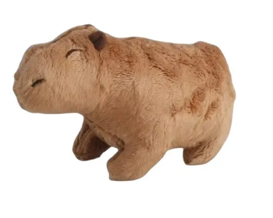 16cm Simulation Capybara Plush Toy Fluffy Capybara Doll Soft Stuffed Animal Toy Kids Birthday Gift Toy Home Room Decor