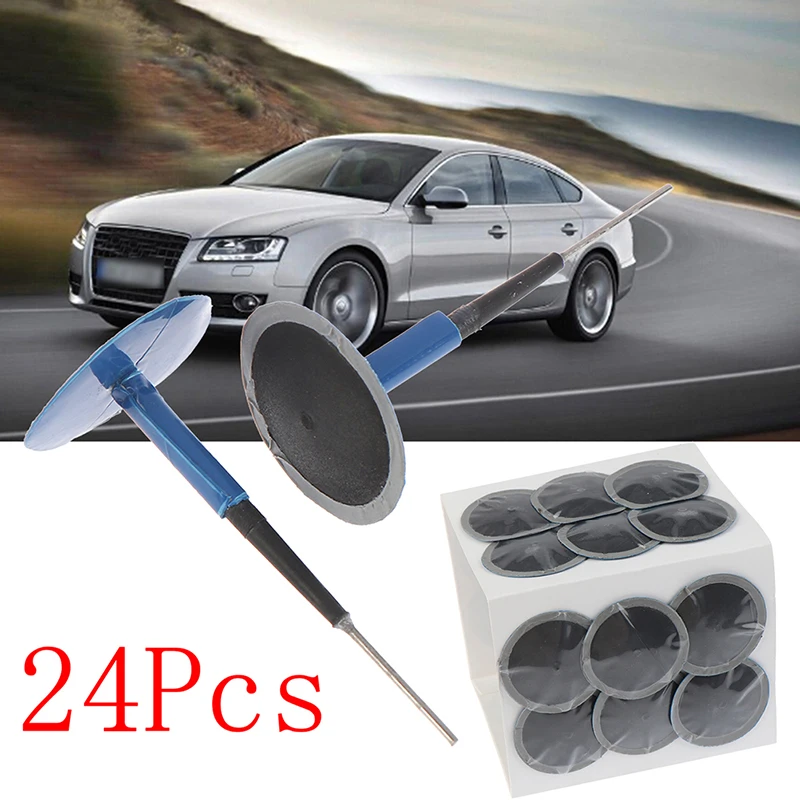 

24x Auto Car Truck Tire Tyre Puncture Repair Wired 35mm 6mm Plug Mushroom Patch