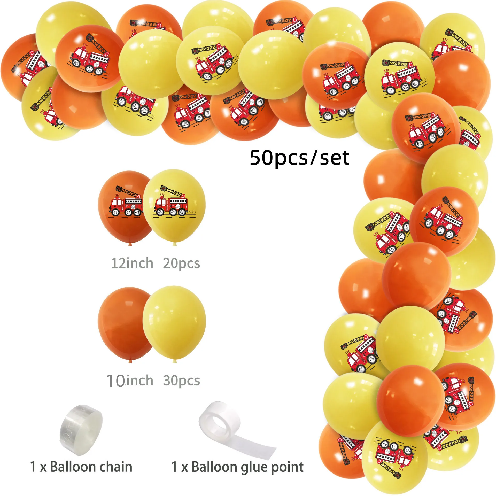 50pcs balloon set