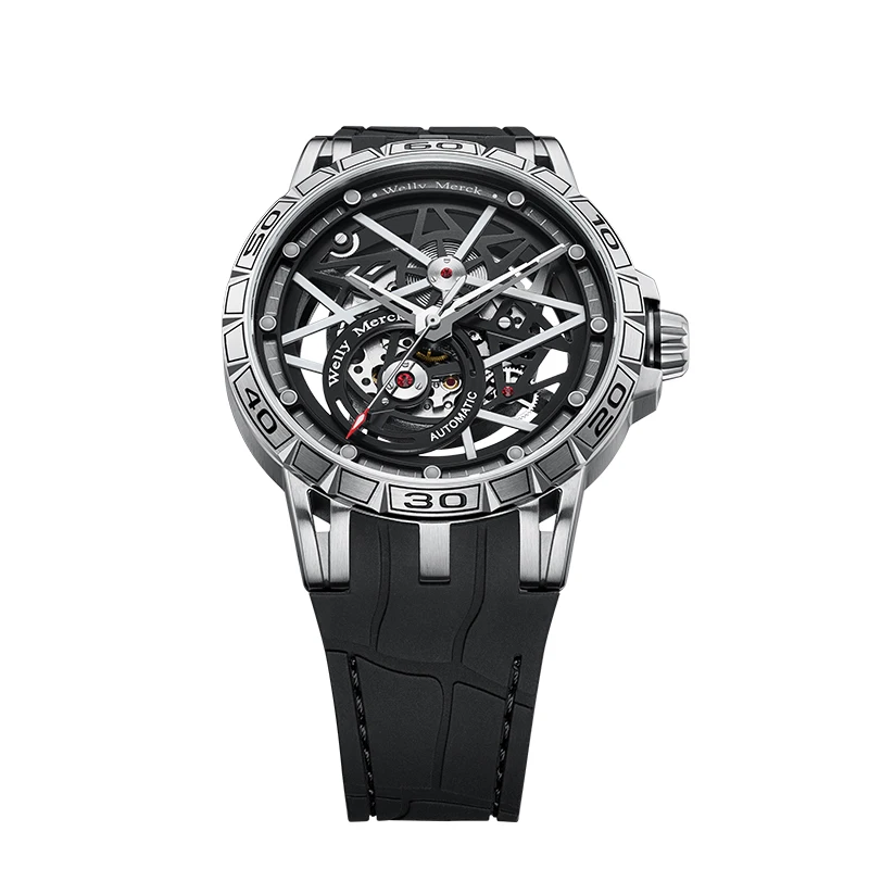 WM Watch Mechanical Watch, 8205 movement, 316L stainless steel case, sapphire crystal glass, 50m water resistance WM143M - 2
