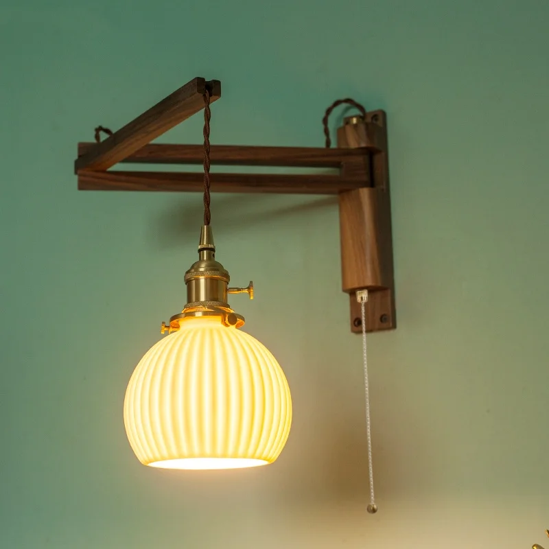 White Ceramic LED Wall Sconce 3