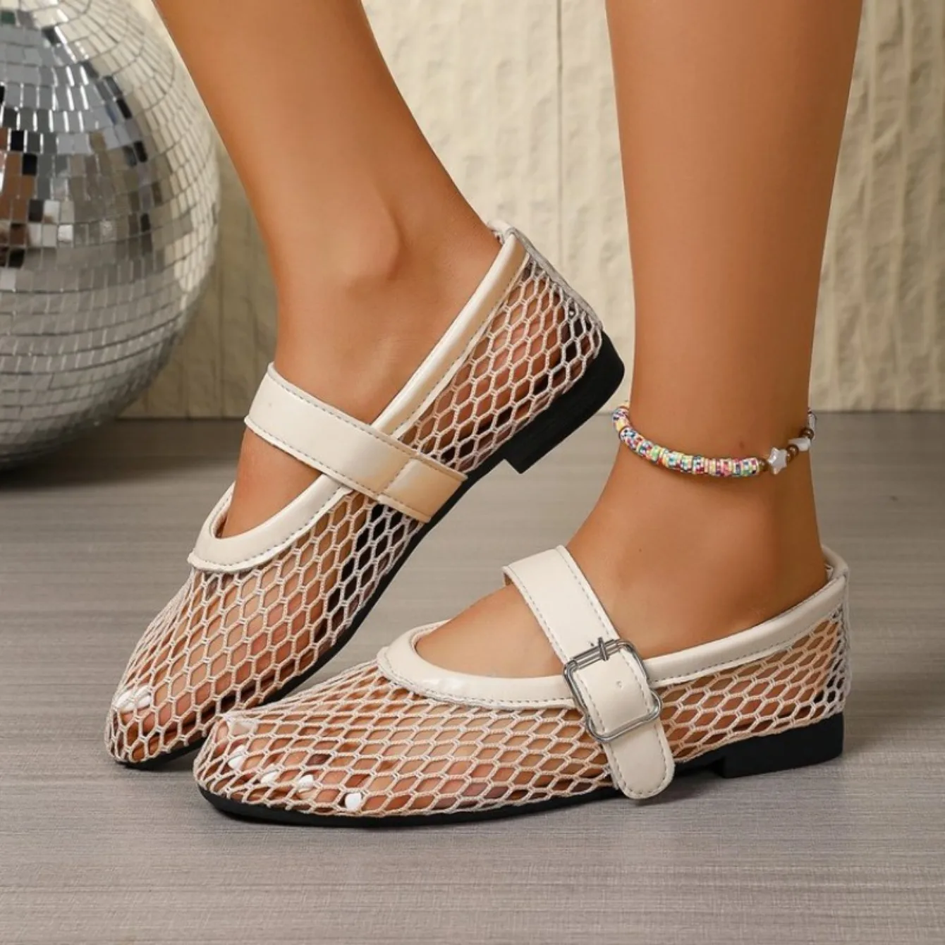 Sandalias de malla transpirable para mujer playa y exterior_voghion.com
