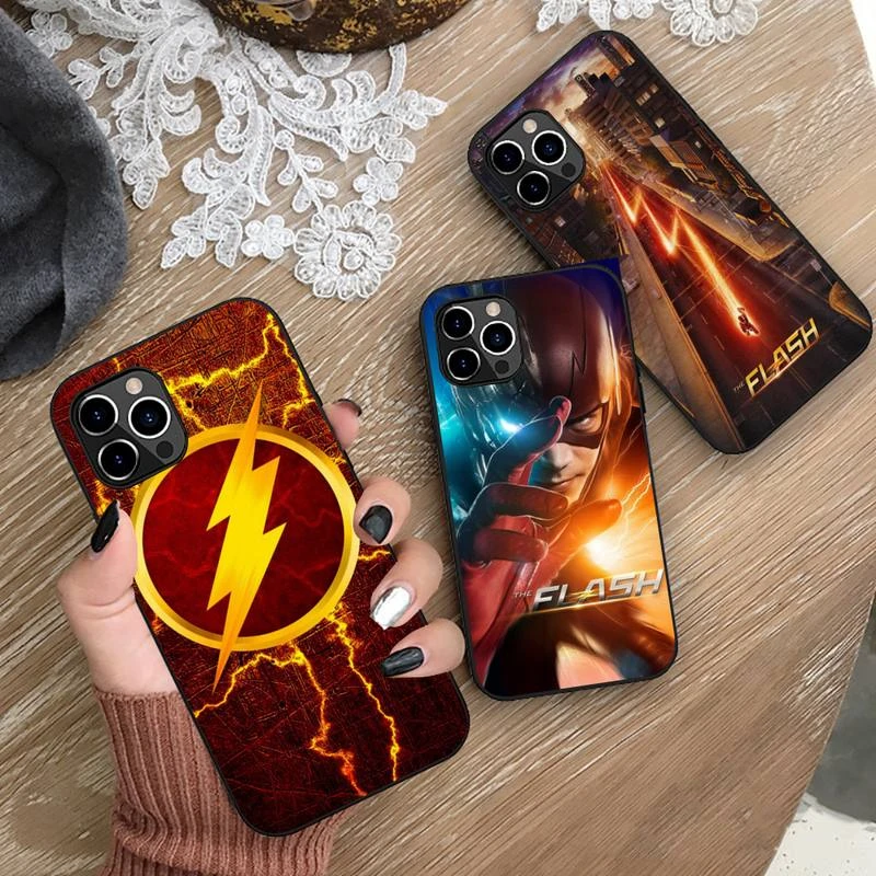 iphone 12 mini  case Bandai DC Heroes The Flash Phone Case Silicone Soft for iphone 13 12 11 Pro Mini XS MAX 8 7 Plus X 2020 XR cover iphone 12 mini clear case