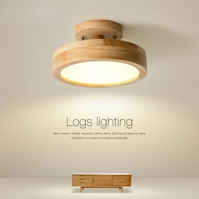 Corridor lights hallway lights Nordic personalized creativity hallway Nordic log balconies cloakroom