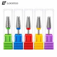 1 pièce Fraise conique à tête ronde en acier inoxydable pour le retrait de gel acrylique, fraise à cuticules pour manucure, embouts pour lime électrique 6
