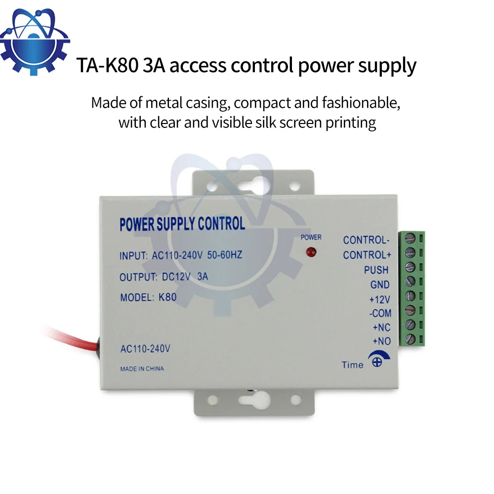 

12V Door Access Control Power Moudle Supply for Electric Lock Intercom Camera AC110-220V to DC12V Power Supply Control