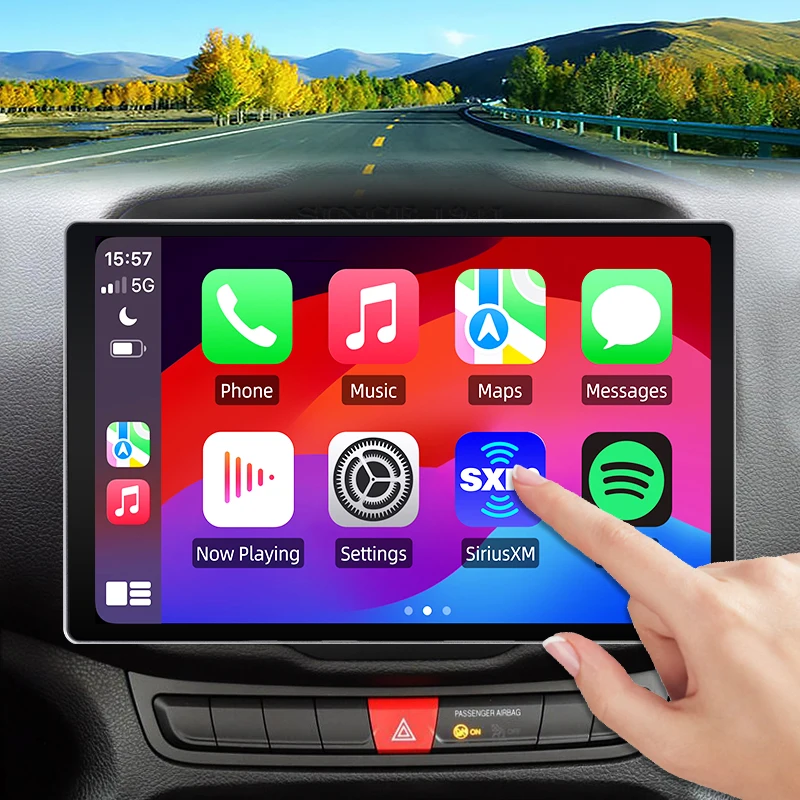 Radio de coche con pantalla QLED 2K para Jeep Renegade 2016-2020 inalámbrico CarPlay Android Auto Multimedia autoradio 1