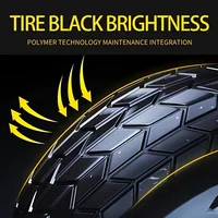 Tire care wax, plastic and rubber repair agents for all car models, waterproof maintenance and cleaning cream for external gloss 6