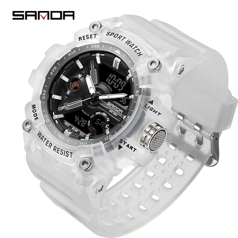 RELOJ SANDA DEPORTIVO BLANCO, HOMBRE