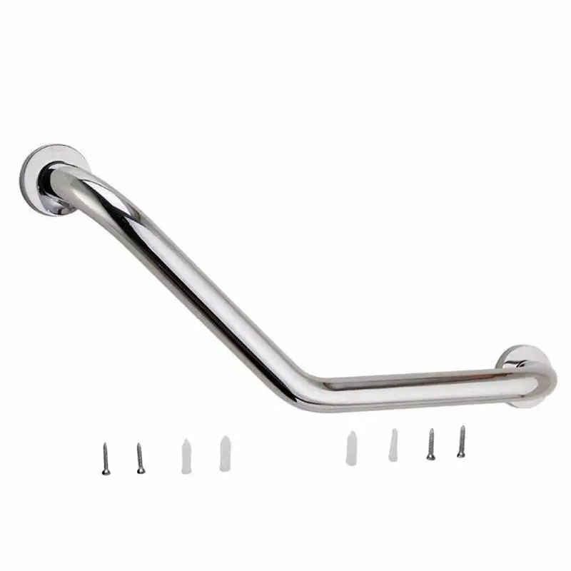 

Grab Bars 15.75-inch Stainless Steel Angled Bath Handrail The Elderly Anti Slip Armrest For Bathtubs Bathrooms And Stairs