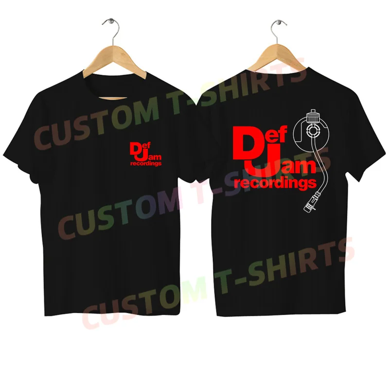 

2024 Men T Shirt Casual New Def Jam Recordings Labels Logo T-shirt Graphic Oversized Comfortable Streetwear S-3XL Cool Tee