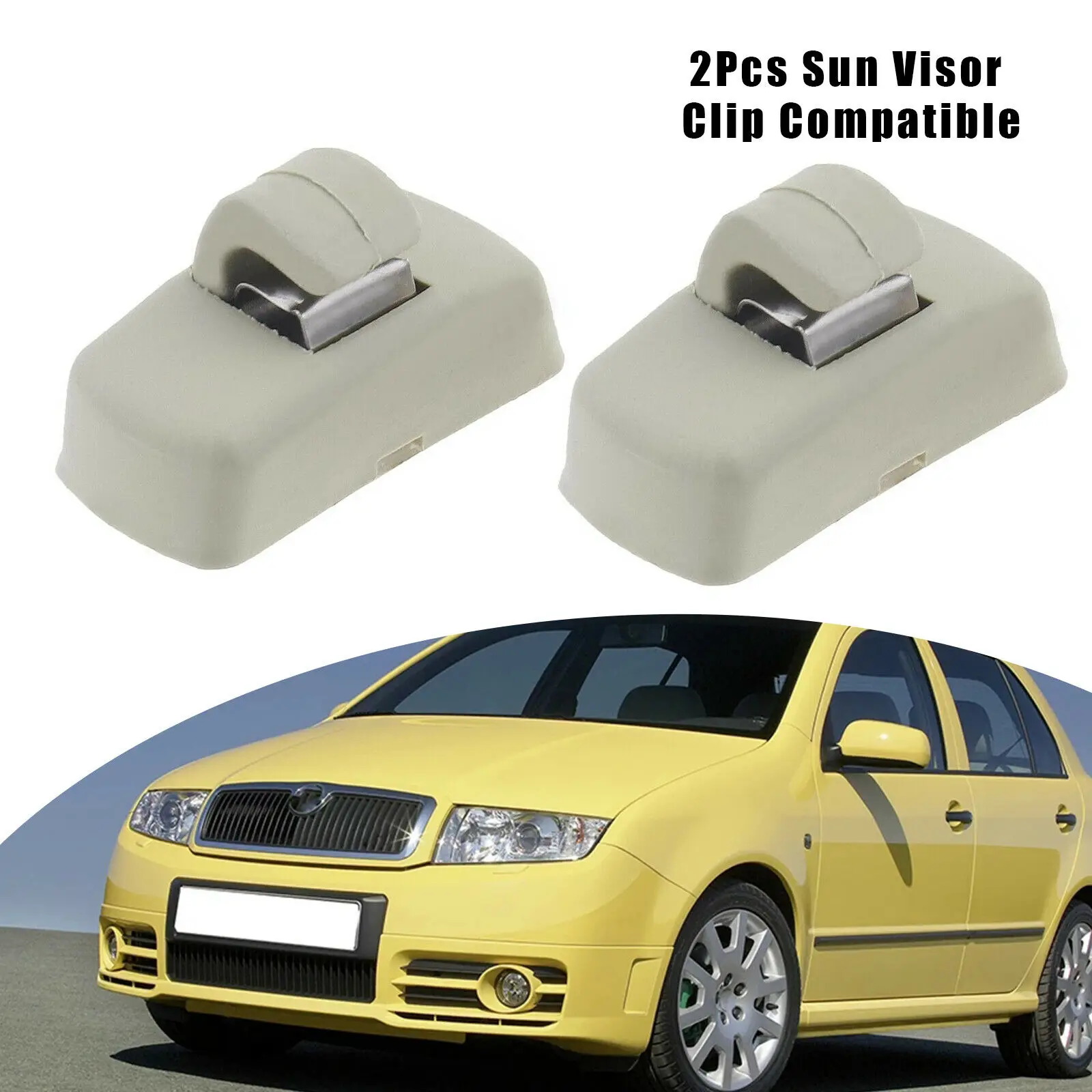 Confezione Da 2 Clip Interna Per Visiera Parasole Adatta Per Vw Transporter T4 T5 T5.1 T6 3 B0857563