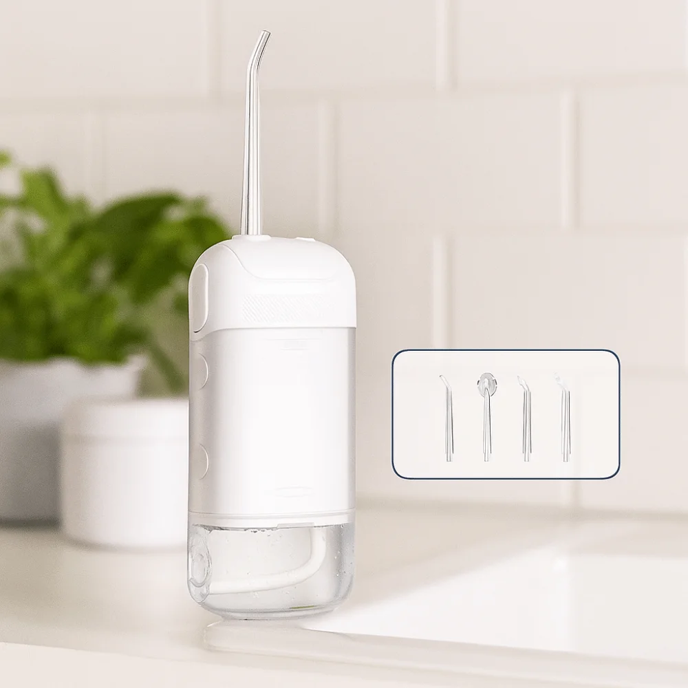 USB Rechargeable Oral Irrigator Pulse Technology Foldable Structure Dental Water Jet Portable Design Smart Electric