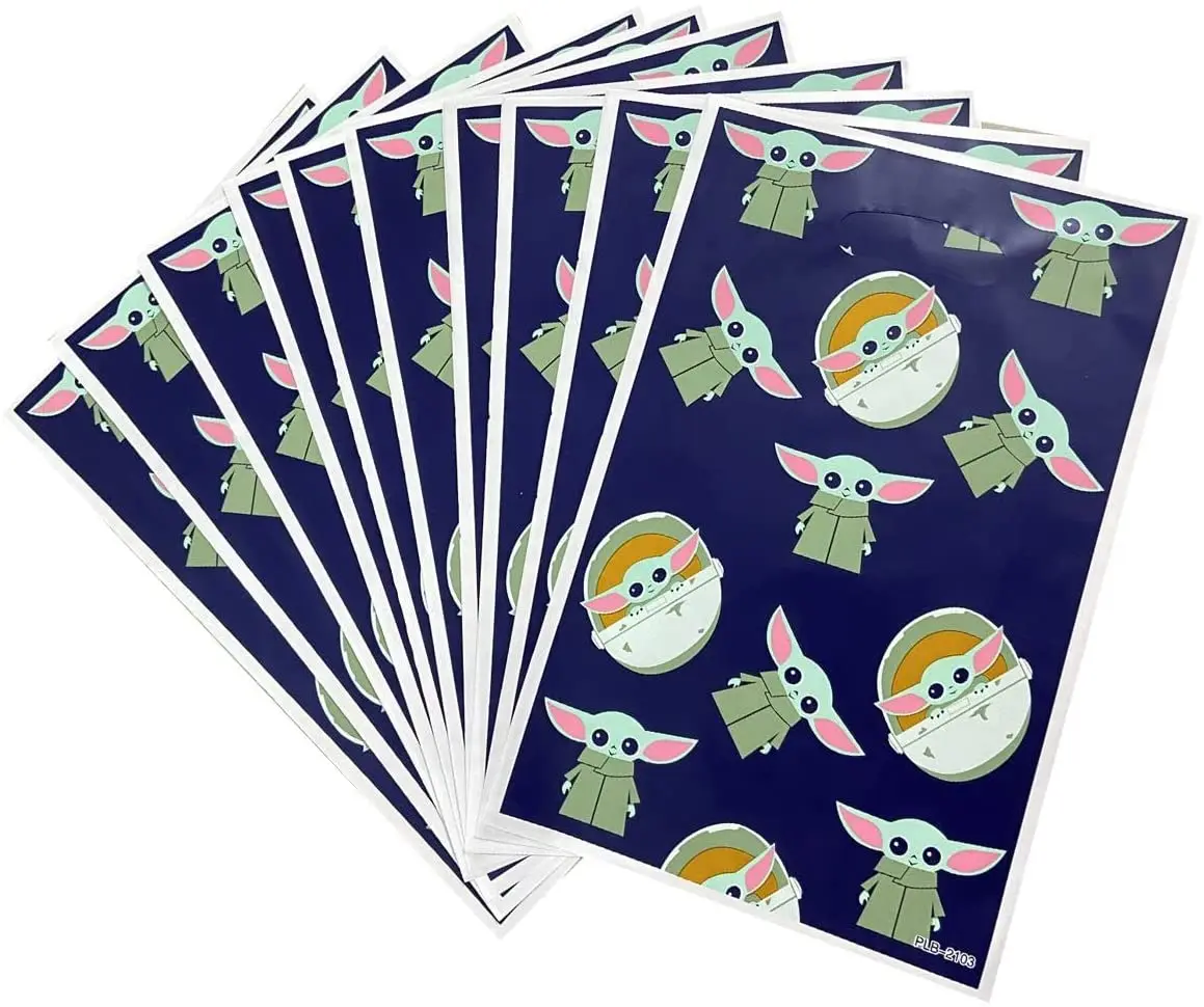 Yoda sac à bonbons en plastique, 10 pièces, Film perle Star Wars