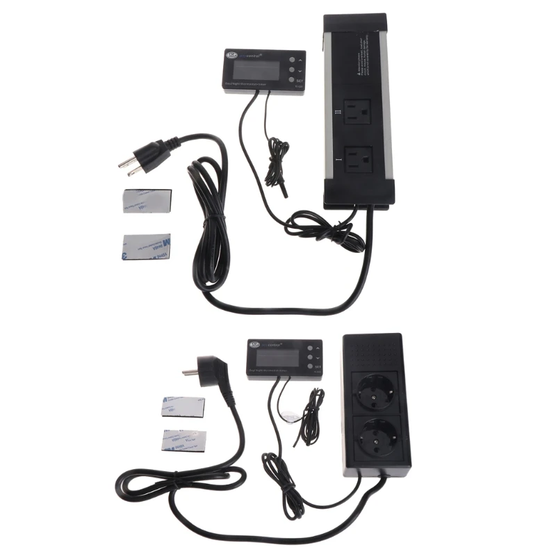 

Digital Dimming Thermostat Reptile Day & Night Timer Thermostat Plug Socket