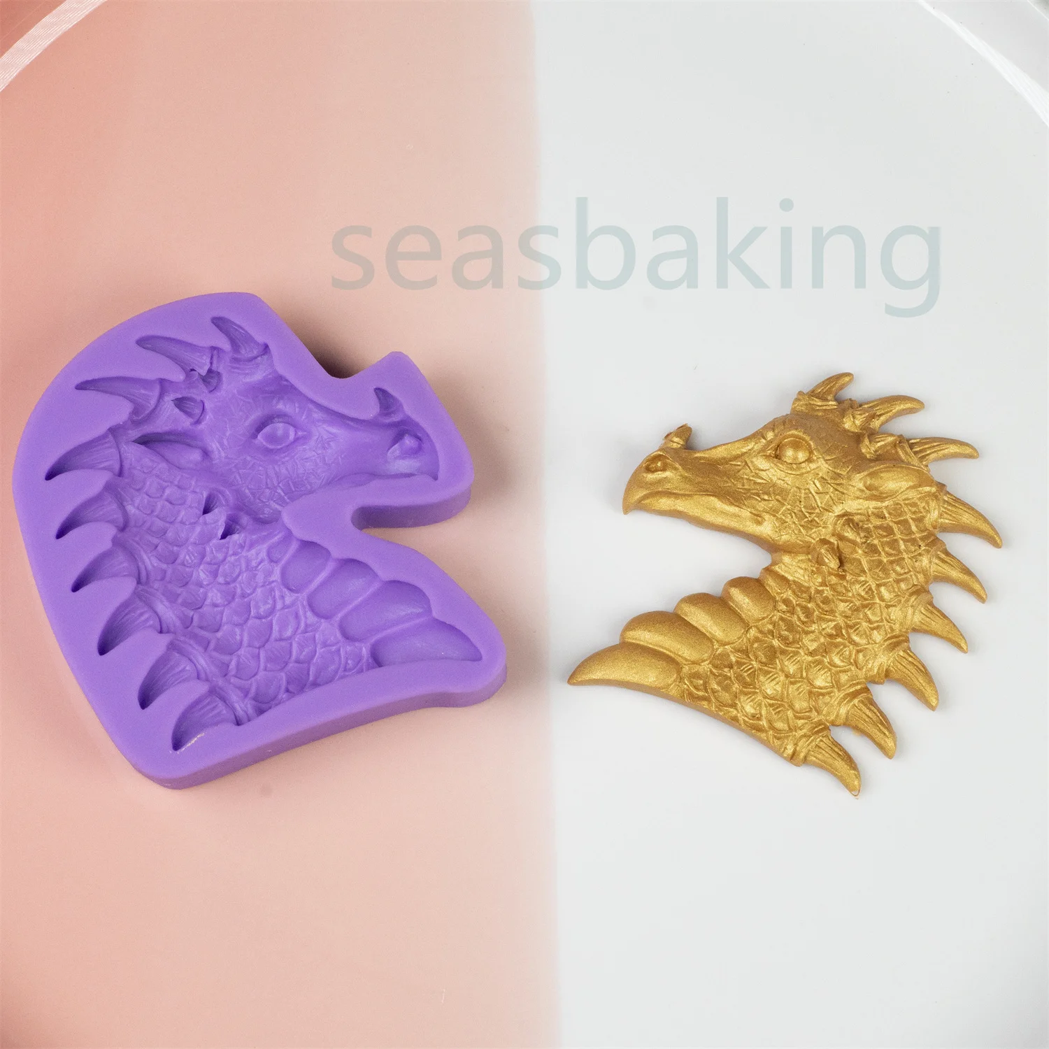 

Dinosaur Silicone Mold Dragon Candy Clay Chocolate Gumpaste Molds Cupcake Topper Fondant Cake Decorating Tools