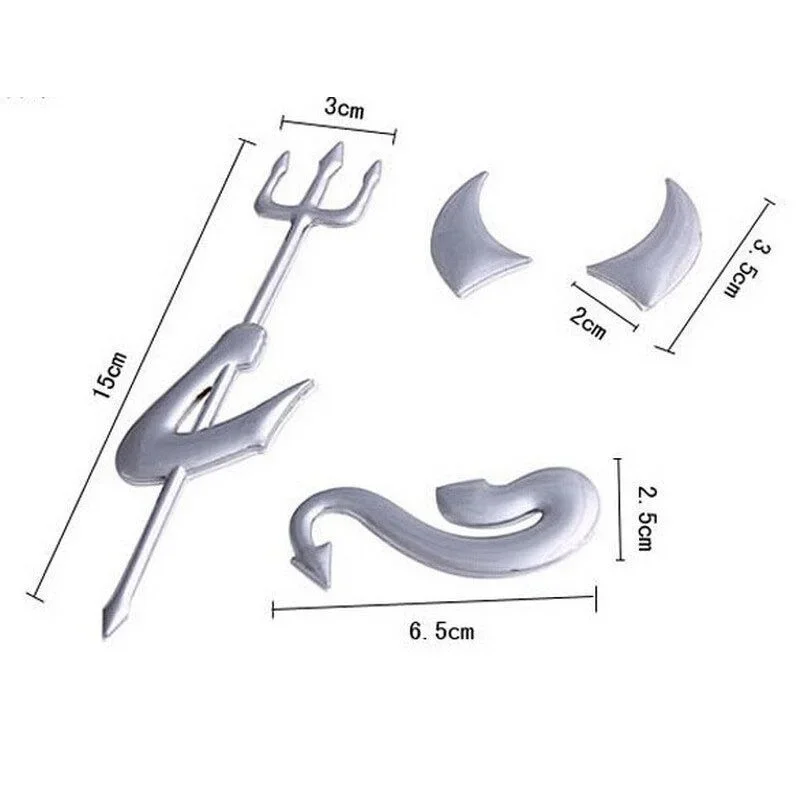 Car Stickers 3D Little Devil Demon Styling Universal Auto Emblem Logo PVC Decals Decoration DIY Accesso