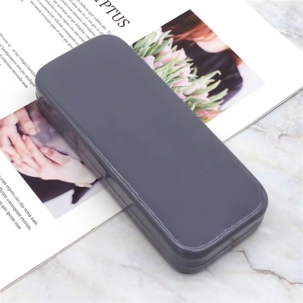 Fashion Men Women Glasses Case Metal Hard Anti-pressure Sunglasses Protective Box Solid Color High-value Myopia Storage Box